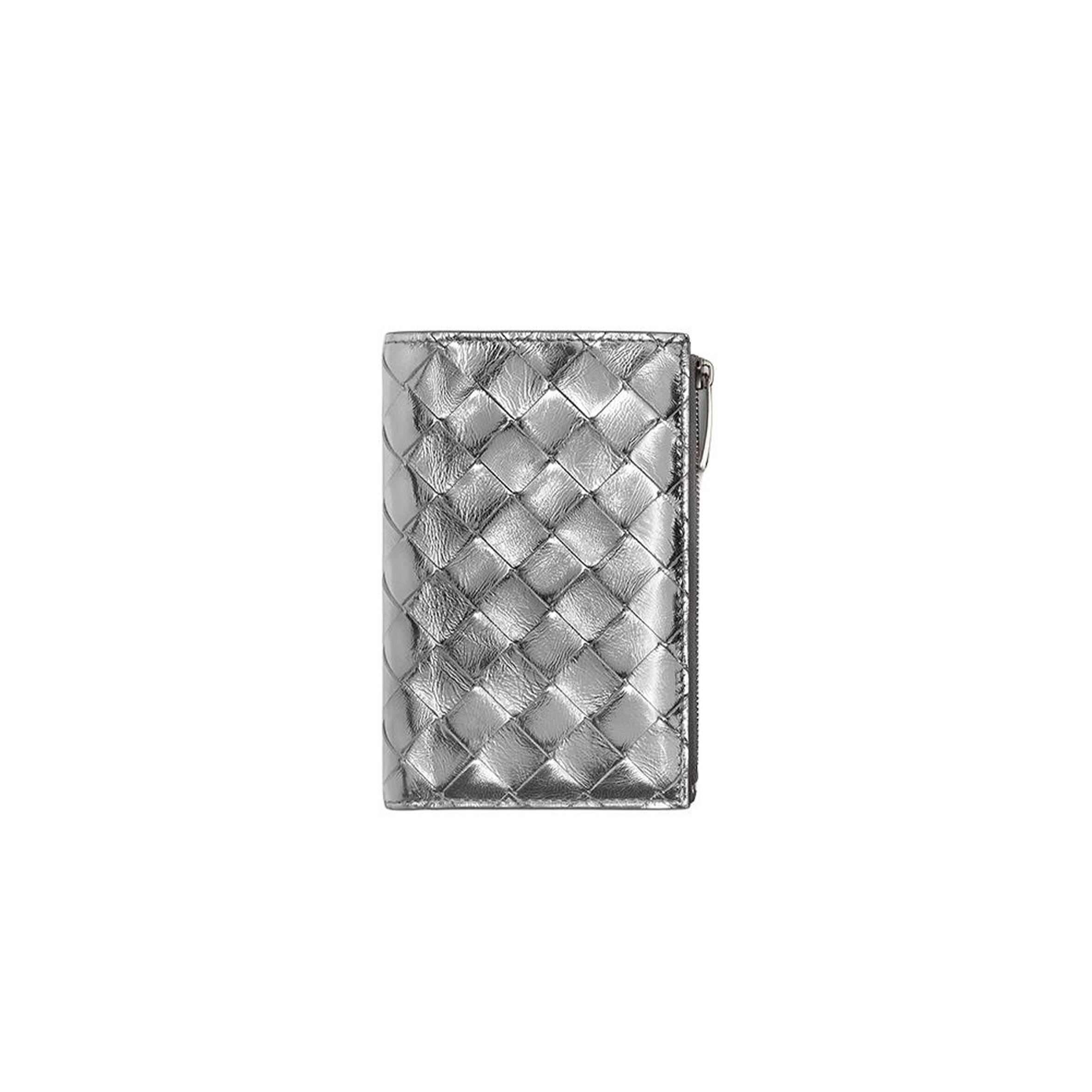 BOTTEGA VENETA MEDIUM INTRECCIATO BI-FOLD ZIP WALLET 667468V1GF18101 (14.5*9.3*2cm)